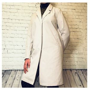 Ladies Novelti Long Khaki Rain Repellant Jacket